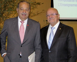 Carlos Slim and President Padrón