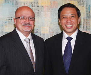 MDC President Padrón and Zhang Yesui, China’s Ambassador to the United States, during a recent visit 