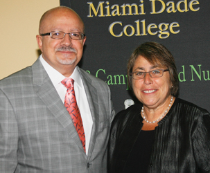 MDC President Padrón and U.S. Under Secretary of Education Dr. Martha Kanter at the National Community College Hispanic Council’s (NCCHC) 