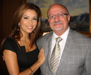 Eva Longoria Parker and MDC President Padrón at a recent meeting of the National Museum of the American Latino Commission