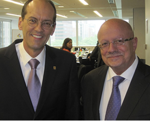 Alvaro Prata and President Padrón