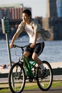 Riding to school