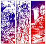 Illustration of soldiers Illustration of soldiers