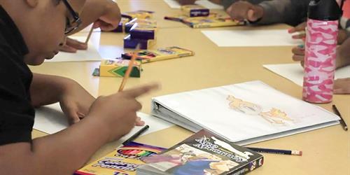 Youth drawing