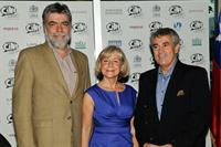 Carlos Huerta, Emilia Anguita and Chilean Consul General Juan Luis Nilo