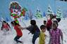 Children playing in snow