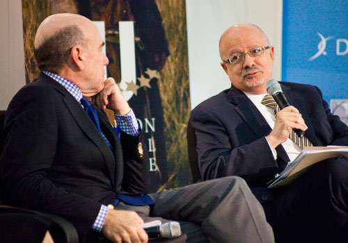 Dr. Padrón being interviewed