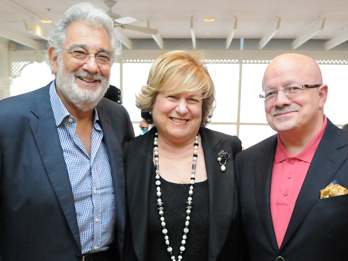 Plácido Domingo, Lin Arison and President Padrón