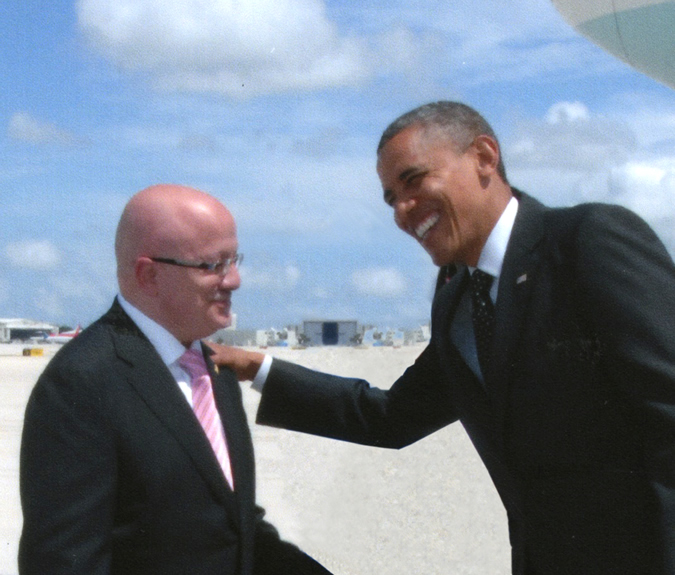 MDC President Dr. Eduardo J. Padrón and U.S. President Barack Obama