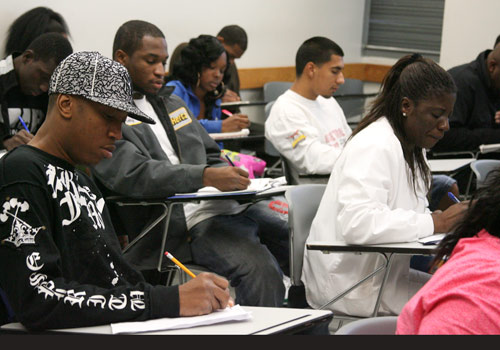 Students in classroom