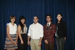 Chelsea Moore, Irma Gutiérrez, Rafael Domenech, Alejandro Valencia and Irina Slizskaya