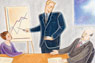 Illustration of a board room