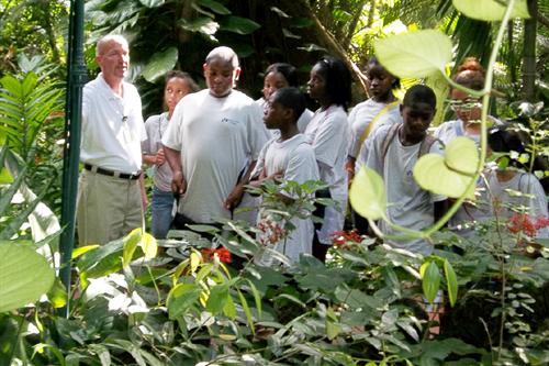 Mays students with MDC professor
