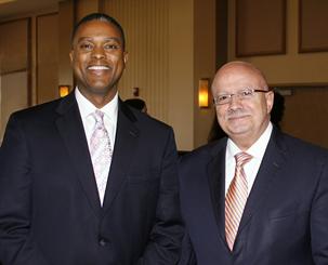 Gerard Robinson with President Padrón.