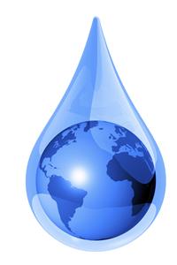 Water drop graphic