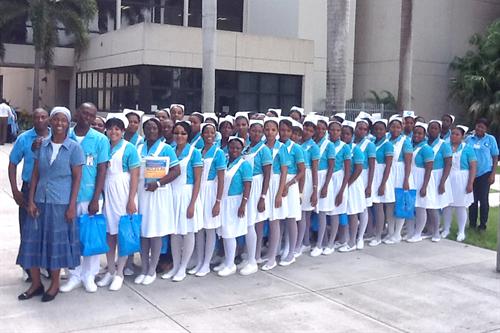 Haitian nursing students