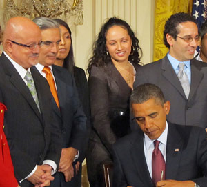 President Obama and Dr. Eduardo Padron