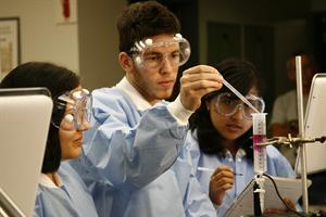 Student in Lab