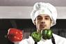 Culinary student in kitchen