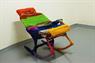 Colorful patchwork rocking chair
