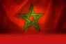 Animated impression of flag of Morocco