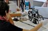 Students doing curatorial work