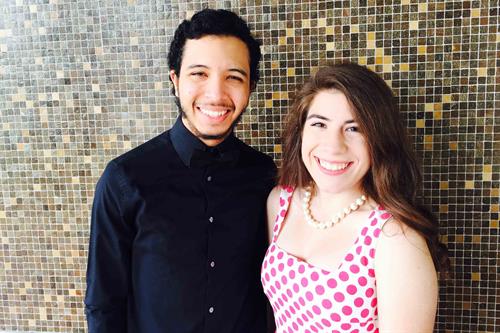 Marco Barrios and Victoria Roland