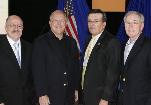 Dr. Eduardo J. Padron, Ralph Schultz, Frank R. Nero and Ron Samuels