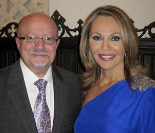 María Elena Salinas and Dr. Padrón