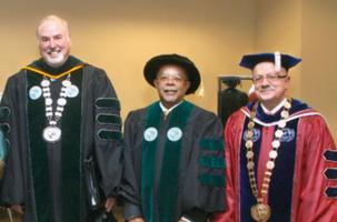 Dr. Ronald Berkman, Dr. Henry Louis Gates Jr. and Dr. Padrón