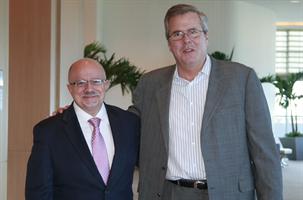 Dr. Padrón with Jeb Bush