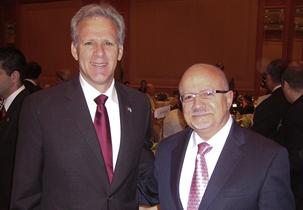 Dr. Padrón with Michael Oren