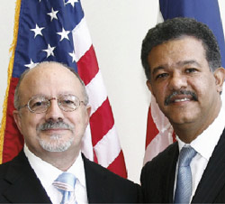 Dr. Eduardo J. Padrón and President Leonel Fernández Dr. Eduardo J. Padrón and President Leonel Fernández