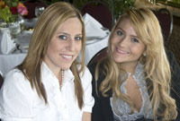 Scholarship winner Tiffany Huertas (right) with her sister Nevenkah Huertas Scholarship winner Tiffany Huertas (right) with her sister Nevenkah Huertas
