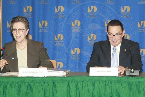 Dr. Catherine Woteki and Dr. José A. Vicente
