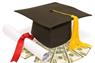 Graduation cap and diploma