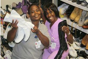 Shoe Drive Founders - Annette and Marjorie