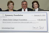 Gina Cortés-Suárez, Marty Steinberg and Helen Aguirre Ferré