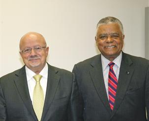Dr. Padrón and Dr. William Trueheart.