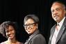 Stephanie Van Vark, H. Leigh Toney and Clifton Taulbert