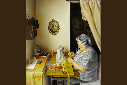 Painting by Alejandro Valencia