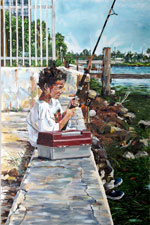 A painting by Michael Vásquez 