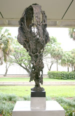Large abstract metal sculpture