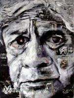 Black and white image, Guayasamin by Mariana Altamirano