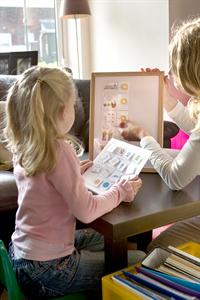 Young child with teacher