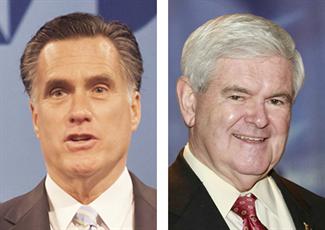 Mitt Romney and Newt Gingrich