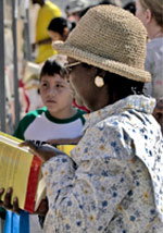 Woman browsing books Woman browsing books