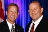 Frank Brogran, State University System of Florida chancellor, and Joshua Young, director of MDC's Center for Community Involvement