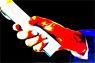 Hand with diploma