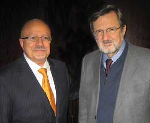 Doctor Eduardo Padron and US Congressman Dave Obey